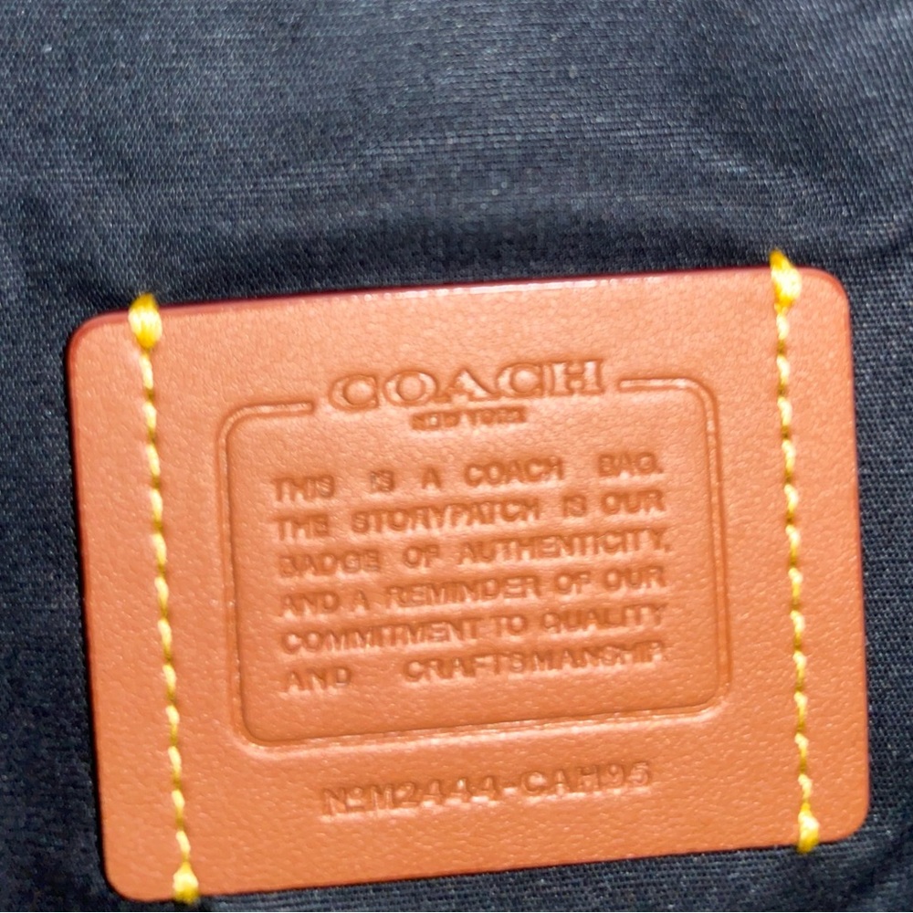 Coach Black Crescent Shoulder Bag with Coin Pouch - Picture 9 of 9